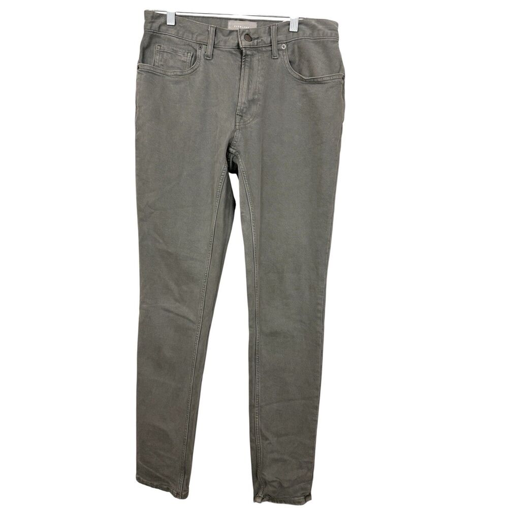 Everlane Jeans Mens Sz 30x34 (Actual 31x33) Gray Denim Slim Fit Organic Cotton
